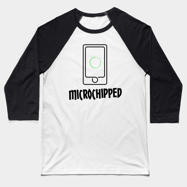 Microchipped Baseball T-Shirt by Look Up Creations